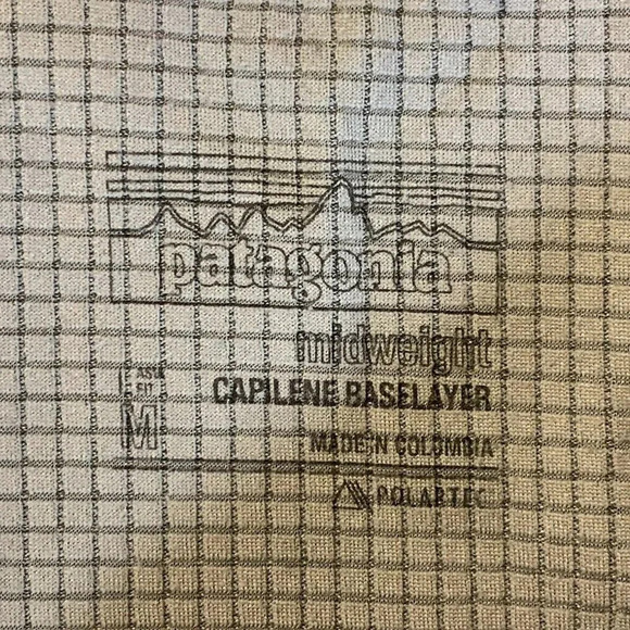 Patagonia Men's Capilene Midweight Half‎ Zip Mock Neck Long Sleeve Pullover SZ M - Picture 6 of 12